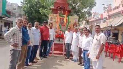 श्रीविजयनगर में मनाई गई महाराणा प्रताप जयंती, अर्पित की गई पुष्पांजलि