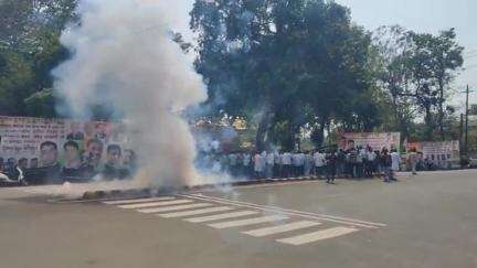 बालाघाट: मध्य प्रदेश कांग्रेस अध्यक्ष जीतू पटवारी का अंबेडकर चौक पर कांग्रेस कार्यकर्ताओं ने किया भव्य स्वागत