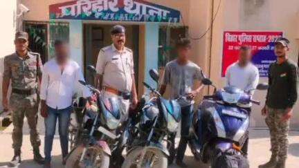 परिहार: परिहार पुलिस ने स्कूटी और बाइक से शराब बरामद कर तीन तस्करों को गिरफ्तार किया