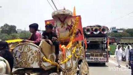 शाजापुर: शाजापुर में राजपूत समाज ने महाराणा प्रताप और छत्रसाल जन्म जयंती पर धूमधाम से निकाली भव्य शौर्य यात्रा