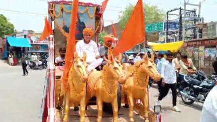 गंगापुर: गंगापुर सिटी गौशाला पर वीर शिरोमणि महाराणा प्रताप जन्मोत्सव समारोह के तहत वाहन रैली का आयोजन किया गया