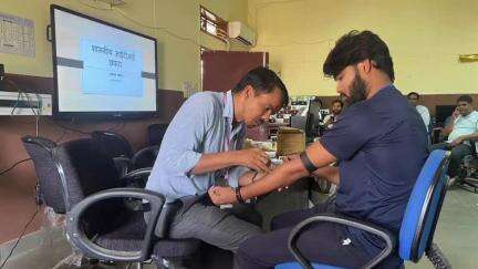 छपारा: छपारा आईटीआई कॉलेज में स्वास्थ्य शिविर का आयोजन किया गया