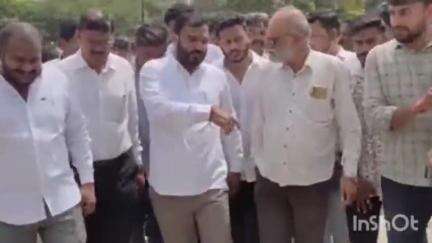 संगमनेर: म्हाळुंगी  नवीन पुलाच्या बांधकामाची पाहणी आमदार अमोल खताळ यांनी केली
