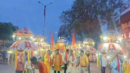 जांजगीर: जिला मुख्यालय में महाराणा प्रताप की जयंती के अवसर पर निकाली गई शोभा यात्रा, समाज के लोग हुए शामिल
