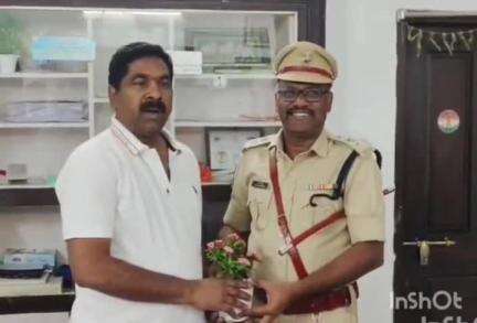 ఎమ్మెల్యే క్యాంపు కార్యాలయంలో వరదన్నపేట ఎమ్మెల్యేలు మర్యాదపూర్వకంగా కలిసిన సిసిఎస్ క్రైమ్ ఏసిపి