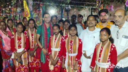 उदयपुर धरमजयगढ़: रूमकेरा जूनापारा में अष्टप्रहरी के आयोजन में शामिल हुए विधायक लालजीत
