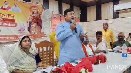 हर्रैया: महारानी अहिल्याबाई होल्कर की त्रिशाताब्दी पर गौर में आयोजित कार्यक्रम में भाजपा के क्षेत्रीय उपाध्यक्ष रहे मुख्य अतिथि