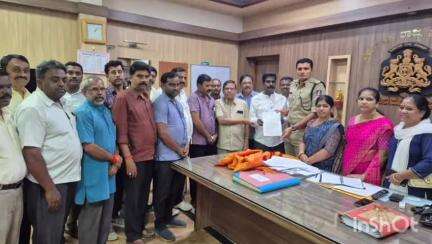 ಶಿವಮೊಗ್ಗ: ಮುಸ್ಲಿಂ ಗೂಂಡಾಗಳ ವಿರುದ್ಧ ಕಾನೂನು ಕ್ರಮಕ್ಕೆ ಆಗ್ರಹಿಸಿ ನಗರದಲ್ಲಿ ಎಸ್ಪಿ ಮಿಥುನ್ ಕುಮಾರ್‌ಗೆ ಮನವಿ