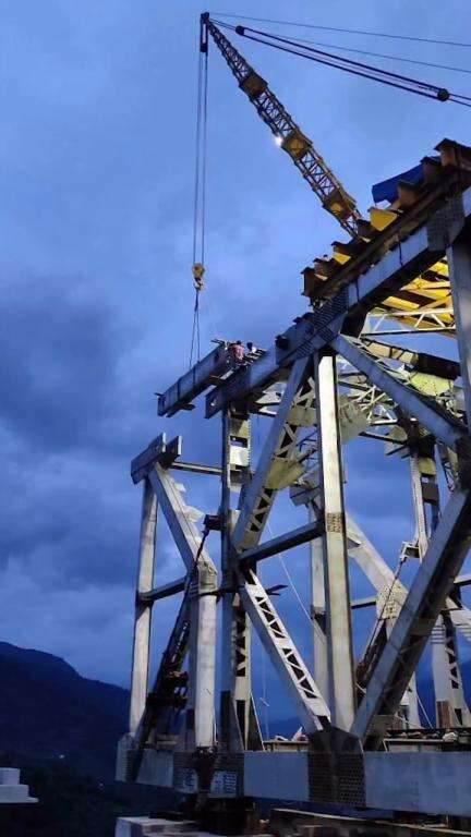 🏗️ All 8 spans of the world’s tallest railway pier bridge successfully launched.

📍Khongsang–Noney section