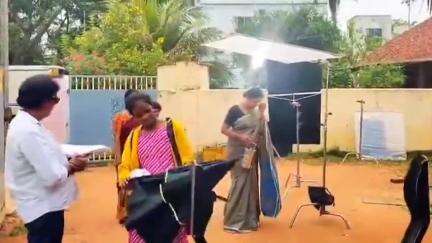 ధర్మాజీగూడెంలో సినిమా సందడి, పాల్గొన్న సినీ నటి ఆమని