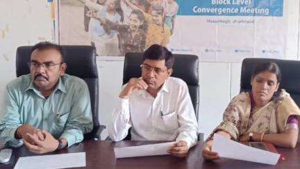 कटकमदाग: कटकमदाग प्रखंड में बालिका शिविर परियोजना को लेकर कन्वर्जेन्स बैठक आयोजित