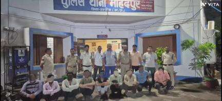महिदपुर: महिदपुर पुलिस ने सट्टा खेलते हुए आरोपियों को किया गिरफ्तार