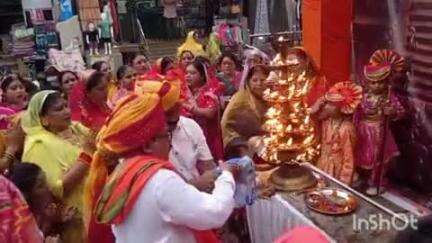 धमतरी: महाराणा प्रताप की जयंती के अवसर पर घड़ी चौक पर राजपूत समाज ने की महाआरती, निकली शोभायात्रा