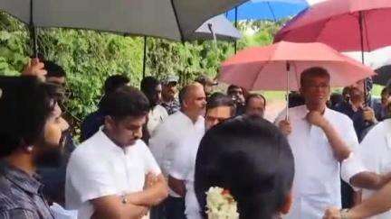 ಸಕಲೇಶಪುರ: ದೊಡ್ಡ ತಪ್ಪಲಿನ ಭೂಕುಸಿತ ಪ್ರದೇಶಗಳಿಗೆ ಸಚಿವ ಸತೀಶ್ ಜಾರಕಿಹೊಳಿ ಭೇಟಿ, ಪರಿಶೀಲನೆ