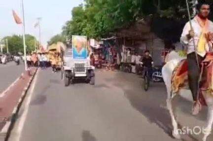 बाली: बाली में चार वीर योद्धाओं की जयंती पर शोभायात्रा निकली, महाराणा प्रताप, शिवाजी, पृथ्वीराज चौहान और वीर दुर्गादास को किया गया याद