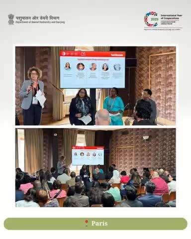 Smt. Alka Upadhyaya, Secretary, DAHD, GoI, led the Indian delegation and participated as a panelist at the 92nd WOAH Session in Paris. Speaking on “Engaging in Learning for Stronger Veterinary Services".