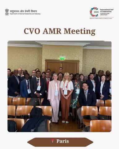 At the 92nd WOAH General Session, Mr. Rama Shankar Sinha, Additional Secretary (Livestock Health), participated in the CVO AMR Forum and highlighted India’s key initiatives to combat antimicrobial resistance.
