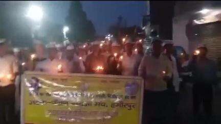 हमीरपुर: हमीरपुर में अटेवा ने कश्मीर के पहलगाम में हुए आतंकी हमले के विरोध में निकाला कैंडल मार्च