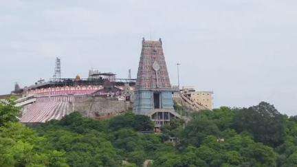 திருத்தணி: முருகன் கோவிலில் கலாட்டா திருமணம் - பெண் வீட்டார் தடுத்து நிறுத்த முயன்ற பொழுது காதலிக்கு தாலி கட்டிய காதலன்
