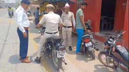 हिसार: नारनौंद में बुलेट का 45 हजार का चालान, साइलेंसर मॉडिफाई करने पर, दूसरी बाइक पर 23,500 का चालान