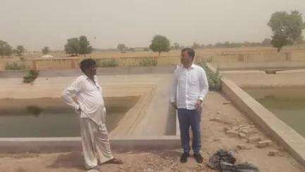 अनूपगढ़: अनूपगढ़ के गांव 22 ए सहित अन्य गांवों में एसडीएम सुरेश राव ने वाटर वर्क्स की डिग्गियों का किया निरीक्षण