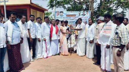 ಕೂಡ್ಲಿಗಿ: ನರಸಿಂಹಗಿರಿ ಮತ್ತು ನಾಗರಹುಣಸೆ ಗ್ರಾಮಗಳಲ್ಲಿ ಚೆಕ್ ಡ್ಯಾಮ್ ನಿರ್ಮಾಣಕ್ಕೆ ಭೂಮಿ ಪೂಜೆ ನೆರವೇರಿಸಿದ;ಶಾಸಕ ಶ್ರೀನಿವಾಸ್