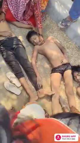 Auraiya mein teen bacchon ki Nadi Mein Doob kar Maut ho gai singer nadi #shorts #shortvideo #follower #trending #reel