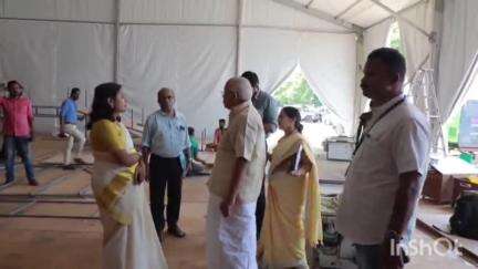 പാലക്കാട്: 'എന്റെ കേരളം' മേളയുടെ ഒരുക്കങ്ങൾ പാലക്കാട് സ്റ്റേഡിയത്തിന് സമീപം മന്ത്രി കെ. കൃഷ്ണൻകുട്ടി സന്ദർശിച്ചു
