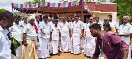 திருவையாறு: சோளகம்பட்டி ஊராட்சியில் புதிய பல்நோக்கு உலர் களம் அமைக்க அடிக்கல் நாட்டு விழா
