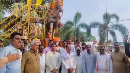 रामपुर बघेलान: सतना हवाई पट्टी पर भव्य शौर्य यात्रा का आयोजन, महाराणा प्रताप को दी गई श्रद्धांजलि