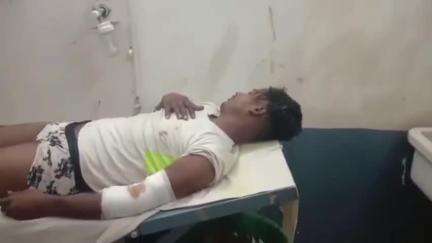 जोगापट्टी: त्रिवेणी चौक के पास बाइक और ठेला गाड़ी की टक्कर, बाइक चालक गंभीर रूप से घायल