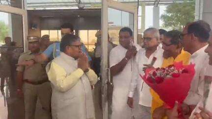 बीकानेर: पंजाब के राज्यपाल गुलाबचंद कटारिया का बीकानेर में नाल रिपोर्ट पर हुआ स्वागत