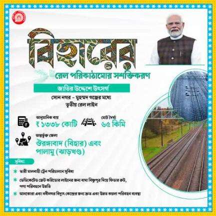 বিহারের রেল পরিকাঠামোর সশক্তিকরণ
#RailInfra4Bihar