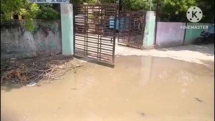निज़ामाबाद: निजामाबाद नगर पंचायत के वार्ड 1 से लेकर 11 तक सभी नालियां हुई जाम नगर पंचायत गेट पर गंदा पानी हुआ जमा#jansamasya