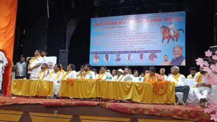शाहजहांपुर: गांधी भवन सभागार में अहिल्याबाई होल्कर की 300वीं जयंती पर आयोजित कार्यक्रम में वित्त मंत्री सुरेश खन्ना शामिल हुए