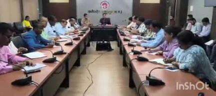 अनूपपुर: कलेक्ट्रेट सभागार अनूपपुर में कलेक्टर ने आपदा प्रबंधन समिति की बैठक ली