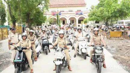 सीहोर नगर: देवी अहिल्याबाई होलकर की जयंती पर ज़िले में महिला पुलिस ने निकाली बाइक रैली