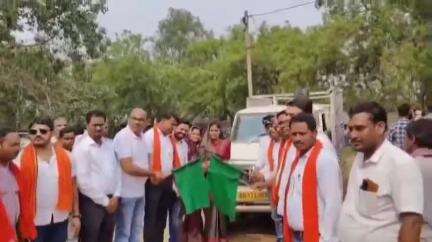 जिले में विकसित कृषि संकल्प अभियान के तहत किसान रथ को हरी झंडी दिखाकर रवाना किया गया