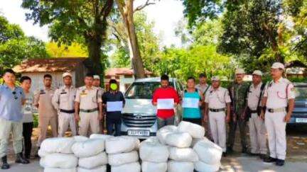 ওদালগুৰি: জিলা সদৰ আৰক্ষী থানাৰ অধীনস্থ ভৈৰৱকুণ্ডত ১৮৮কেজি ভাং জব্দ