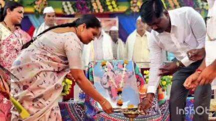 આહવા તાલુકાના ઘવલીદોડ ગામે યોજાયેલ શ્રી આદિવાસ સમૂહ લગ્ન મહોત્સવમાં ડાંગના વિજય પટેલ ધારાસભ્ય ઉપસ્થિત રહ્યા