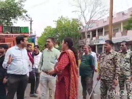 पलेरा: पलेरा में नगर परिषद सीएमओ और तहसीलदार ने सख्ती से हटवाया अस्थाई अतिक्रमण