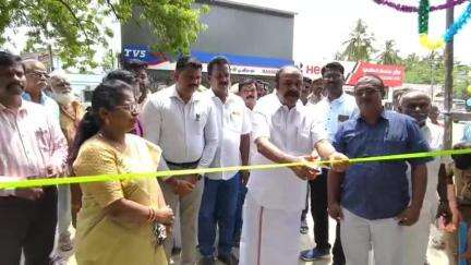 திருப்பத்தூர்: தம்பிபட்டியில் புதிய மின்மாற்றியை மக்கள் பயன்பாட்டிற்கு தொடங்கி வைத்த அமைச்சர் பெரிய கருப்பன்