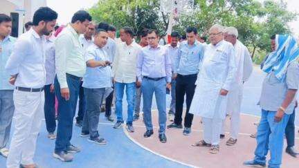 सिवान: उप विकास आयुक्त सिवान द्वारा खेल मैदान का निरीक्षण किया गया