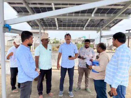 ఒంగోలు నగరంలో ఆకస్మికంగా తనిఖీలు నిర్వహించిన విద్యుత్ శాఖ సూపరింటెండెంట్ ఇంజనీర్ కట్టా వెంకటేశ్వర్లు