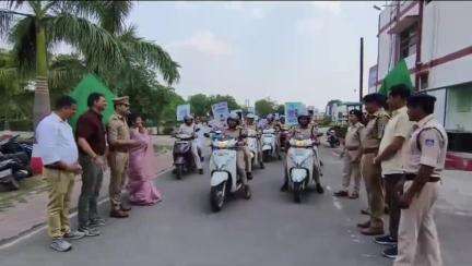 सिंगरौली: पुण्यश्लोक राजमाता अहिल्या बाई होल्कर की 300वीं जयंती पर पुलिस द्वारा जनजागरूकता कार्यक्रम एवं स्कूटी रैली का आयोजन