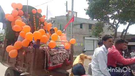 आठनेर: ग्राम धामोरी में नागदेव मूर्ति की प्राण प्रतिष्ठा को लेकर ग्रामीणों ने निकाली कलश यात्रा