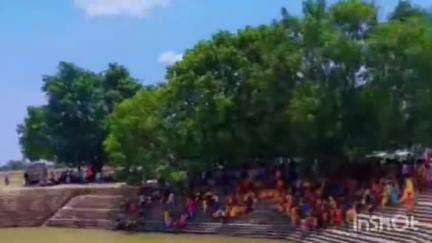 चरपोखरी: कुम्हैला गांव में भव्य जल भारी शोभायात्रा के साथ हनुमान प्राण प्रतिष्ठा महायज्ञ की हुई शुरुआत