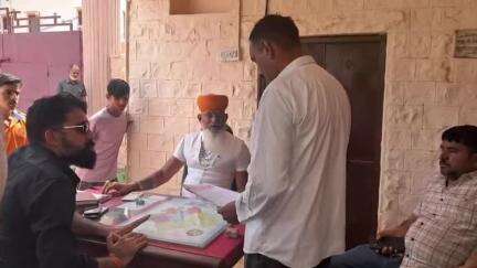 नागौर: राष्ट्रीय करणी सेना के अध्यक्ष राज शेखावत पहुंचे नागौर, 8 जून को होने वाले महासम्मेलन को लेकर की बैठक