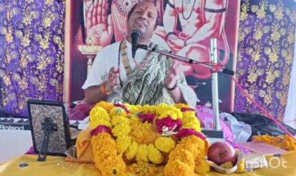 पेटलावद: सारंगी के खेड़ापति हनुमान जी मंदिर में सात दिवसीय संगीतमय श्री राम कथा का शुभारंभ