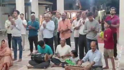 पाली: पाली स्थित माता बिरासिनी मंदिर में संध्या काल में संगीतमयी आरती का आयोजन होता है